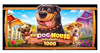 Обложка слота The Dog House Megaways 1000